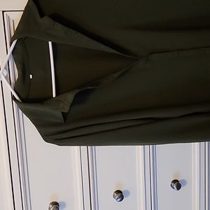 Dark green long sleeve blouse